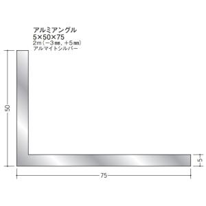 Lアングル アルミ 不等辺 アングル 13×30×2000 創建 56266 アルマイト