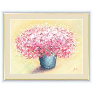 絵画 アート額絵 洋　美（ようび）可愛いピンクのブーケ 42×34cm｜reroom