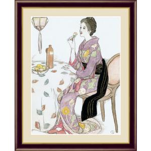 絵画 アート額絵 ジャン＝フランソワ・ミレー 落穂拾い 42×34cm