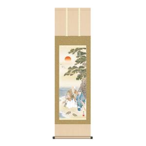 国井幸雪 大津絵 「女虚無僧」 掛軸 : アンティーク慈光 - 通販