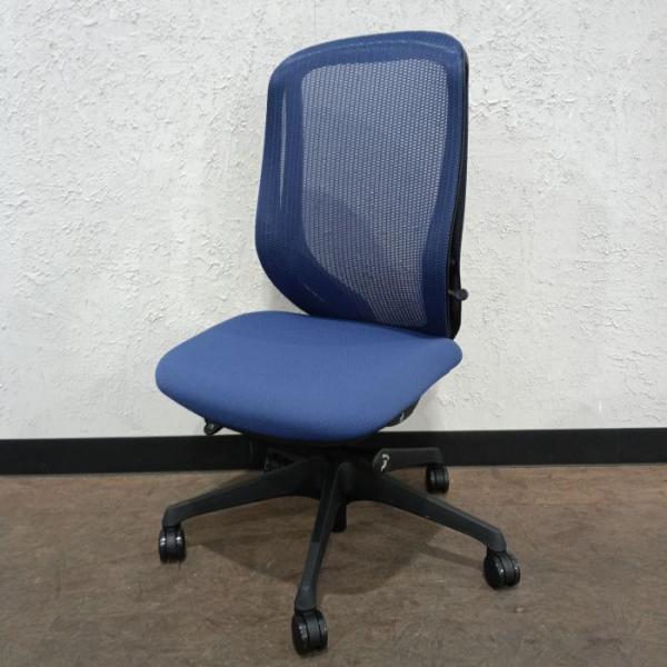 オカムラ オフィスチェア 肘なし シルフィー C635XR-FMP3 2025年製 ブルー ハイバッ...