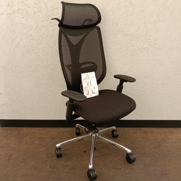 オカムラ オフィスチェア 肘あり サブリナ C856BX-FSY1 2025年製 ブラック エクスト...