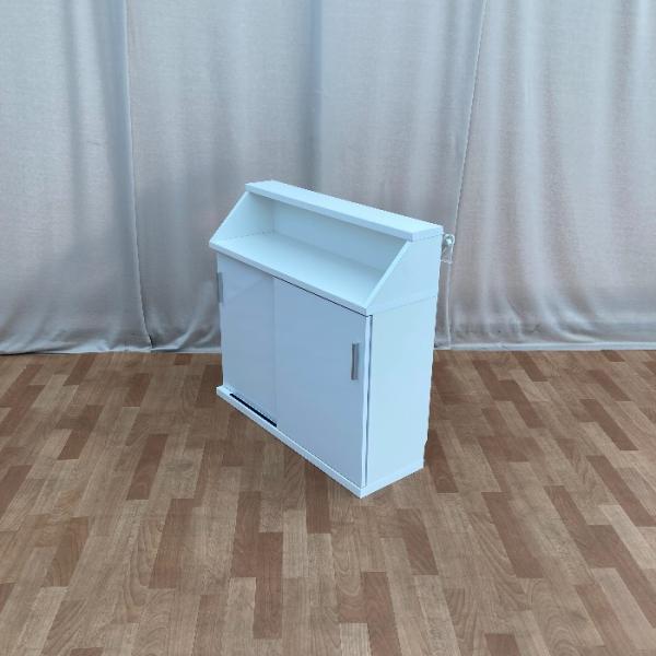 中古 リビング壁面収納 システム収納 カウンター天板に収まる幅９０高さ８５