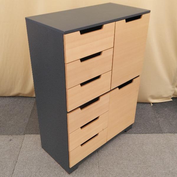 中古 リビング壁面収納 システム収納 Kirsika キルシッカ キルシッカ ルーター収納 ミニキャ...