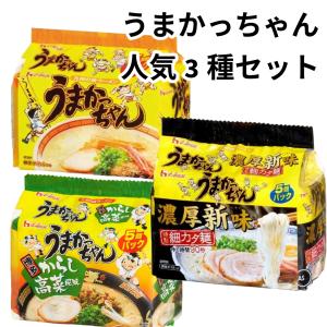 うまかっちゃん 九州限定 濃厚新味 高菜 定番 3種 15食 袋ラーメン 乾麺 お取り寄せグルメ インスタントラーメン｜RCL