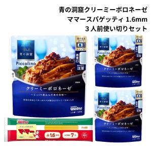 青の洞窟 パスタソース セット レトルト クリーミーボロネーゼ スパゲッティ あわせ買い ギフト 仕送りセット｜resaikuru