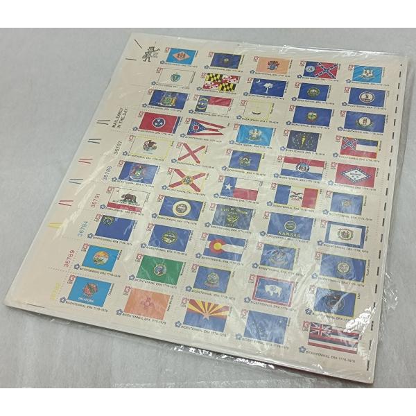 外国切手 アメリカ 1976年 独立革命200年 50面シート