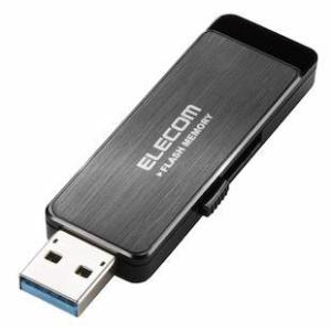 エレコム USBメモリ 32GB USB3.0 情報漏洩対策 パスワードロック ハードウェア暗号化機能搭載 ブラック MF-ENU3A32GBK｜reseachsurf