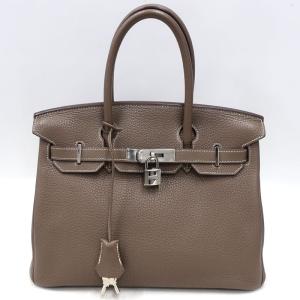 【美品】HERMES／エルメス　バーキン30　トリヨンクレマンス　エトゥープ　□O刻印　ハンドバッグ　500080081｜reshine1107