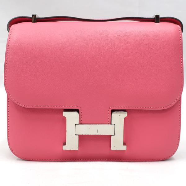 【美品】HERMES／エルメス　コンスタンス3 ミニ　ヴォースイフト　ローズアザレ　A刻印　ショルダ...