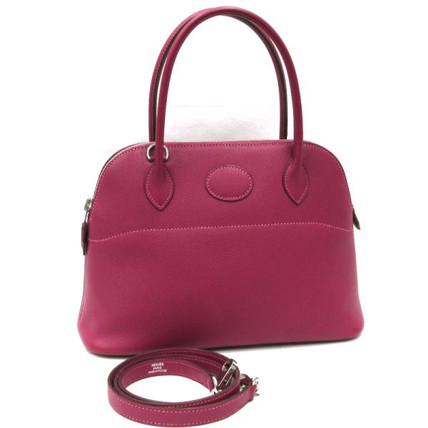【美品】HERMES／エルメス　ボリード27　ヴォーエプソン　トスカ　□O刻印　ショルダーバッグ　8...