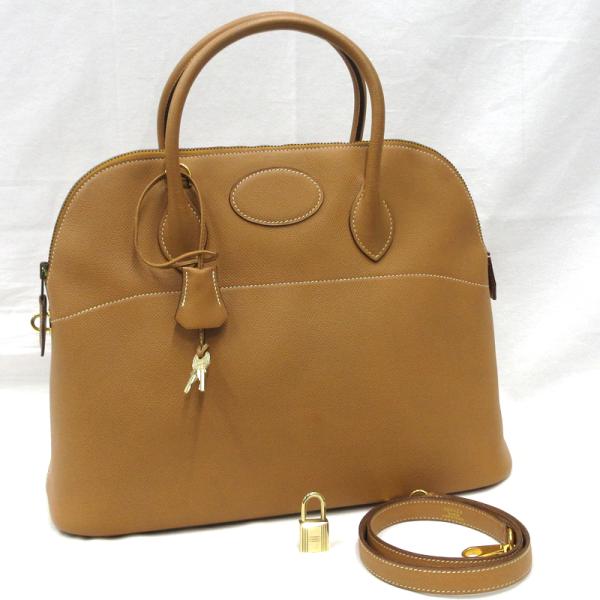 【美品】HERMES／エルメス　ボリード35　クシュベル　ナチュラル　〇U刻印　ショルダーバッグ　8...