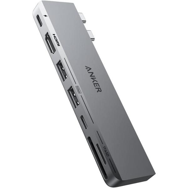 Anker 547 USB-C ハブ 7-in-2 for MacBook A8354NA1 グレー