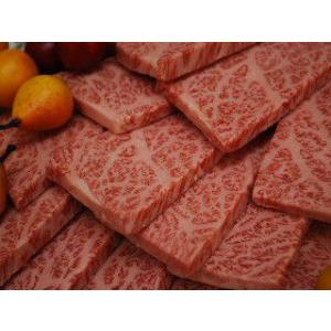 鹿児島黒毛和牛Ａ４等級　特上ロース　はねした　厚切り焼き肉用　５００グラム