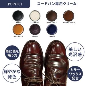 靴 手入れ コードヴァン ガラスレザー ツヤ出...の詳細画像1