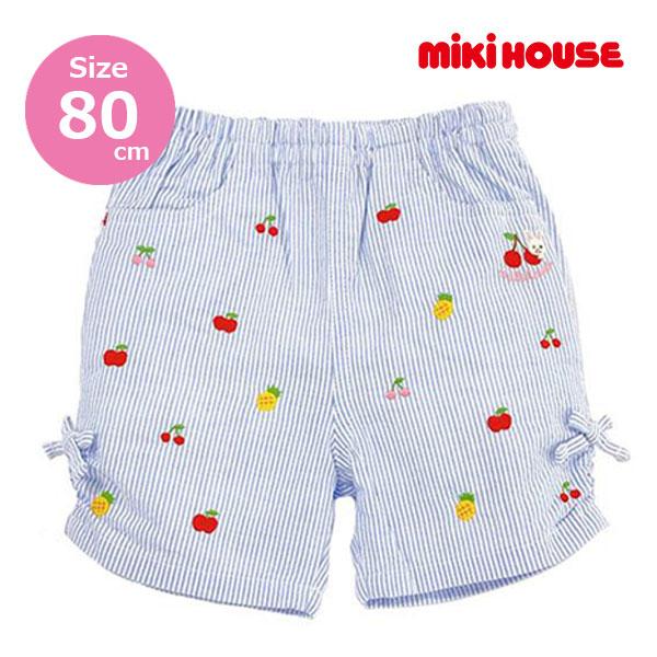 ミキハウス正規販売店/ミキハウス　mikihouse　ストライプ　ハーフパンツ(80cm・90cm・...