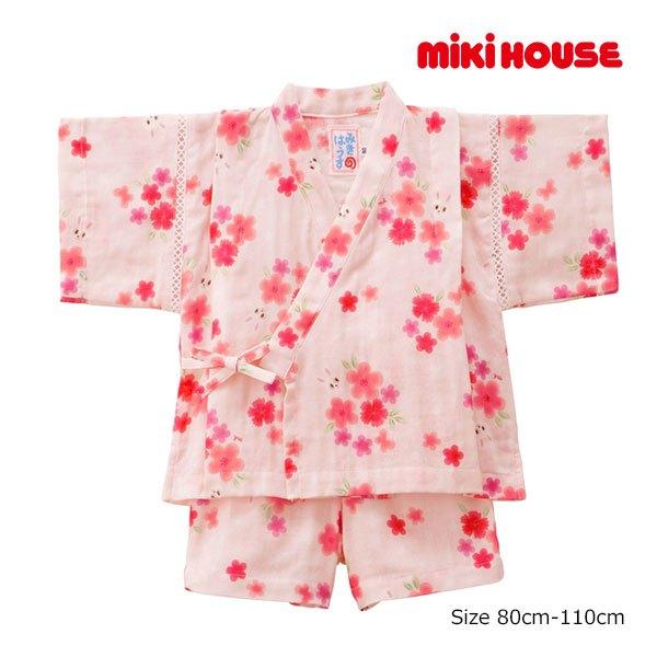 ●取り寄せ商品●ミキハウス　mikihouse　パッチワーク柄プッチー　甚平スーツ　 ( 80　90...