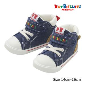 HOT BISCUITS ミキハウス セカンドシューズ かかと顔ドン デニム