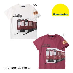 ムージョンジョン　moujonjon　阪急電車プリント半袖Tシャツ　阪急電鉄　車両　切符（100cm・110cm・120cm）｜respect-1