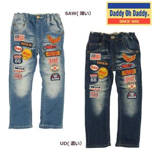 ダディオダディ　Daddy Oh Daddy　ワッペン付ストレッチデニムパンツ  （80cm-150cm）/0101｜respect-1