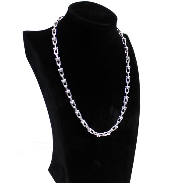 極美品 ティファニー TIFFANY＆CO．ハードウェア スモールリンク ネックレス 925 【中古...
