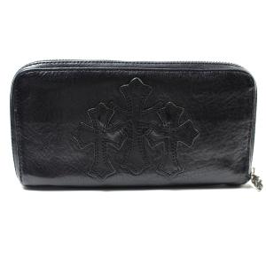 美品 クロムハーツ CHROME HEARTS 3 セメタリークロス ラウンド長財布 /インボイス 正規品【中古】2306｜resplendir