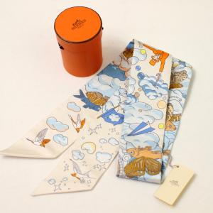 未使用品 HERMES エルメス ツイリー  スカーフ レア商品　品薄【中古】N-5｜resplendir