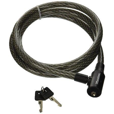 Master Lock ケーブルロック 鍵付き自転車ロック 長さ6フィート 8155D