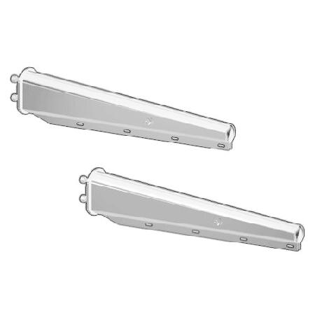 American Chrome 21960 30 "クロームスプリングロード泥フラップハンガー2 1...