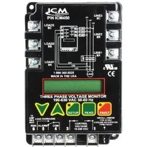 ICM Controls ICM450 3-Phase Monitor, 25-Fault Memory, LCD Setup and Diagnostics, Fault Identification by ICM Controls｜rest