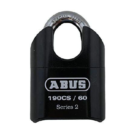 ABUS 190CS/60 高セキュリティソリッドスチールコンビネーション南京錠 - クローズドシャ...