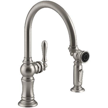 Kohlerアーティファクト2穴キッチンシンク蛇口、14 - 11 / 16インチスイング注ぎ口 1...