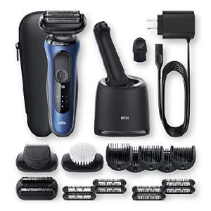 Braun Series 6 6095cc Electric Razor for Men with SmartCare Center, Beard Trimmer, Stubble Beard Trimmer, Cleansing Brush, Wet ＆ Dry, Rechargeable, C｜rest