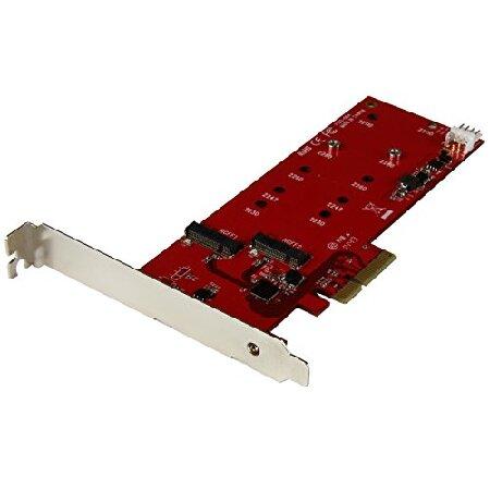 StarTech.com 2x M.2 SSD コントローラカード PCIeインターフェース接続対応...