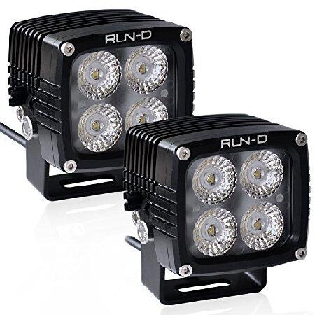 RUN-D 2X 40W LED Driving Lights 3150lm 3&apos;&apos; Cube Po...