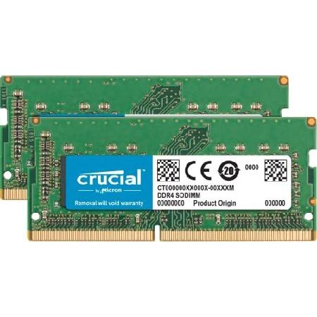 Crucial 32GB Kit (2 x 16GB) DDR4-2666 SODIMM CT2K1...