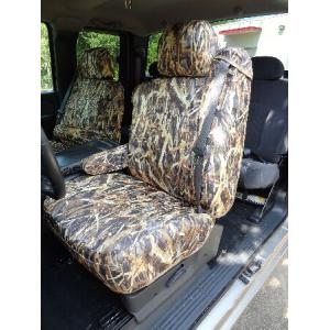 Durafit Seat Covers C991 Savanna 迷彩シートカバー シボレーシルバラード、サバーバン、タホ、GMCシエラ、ユーコンフロントキャプテンチェア用 一体型シートベ｜Rean STORE