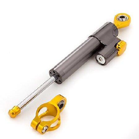 Motorcycle Adjustable Steering Damper Stabilizer S...