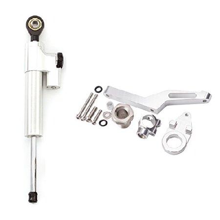 オートバイ調整可能なステアリングダンパースタビライザーバ ファーコントロールバー付きマウン ティング...