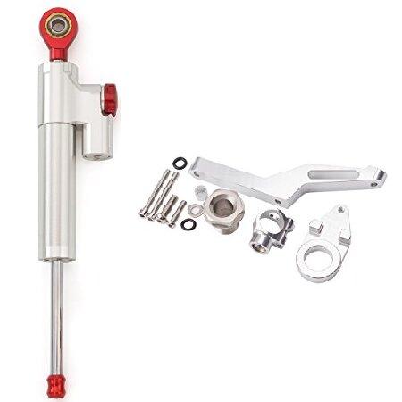 オートバイ調整可能なステアリングダンパースタビライザーバ ファーコントロールバー付きマウン ティング...