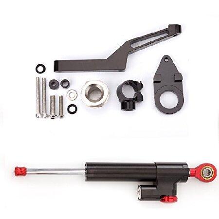 オートバイ調整可能なステアリングダンパースタビライザーバ ファーコントロールバー付きマウン ティング...