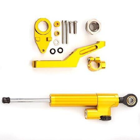 オートバイ調整可能なステアリングダンパースタビライザーバ ファーコントロールバー付きマウン ティング...