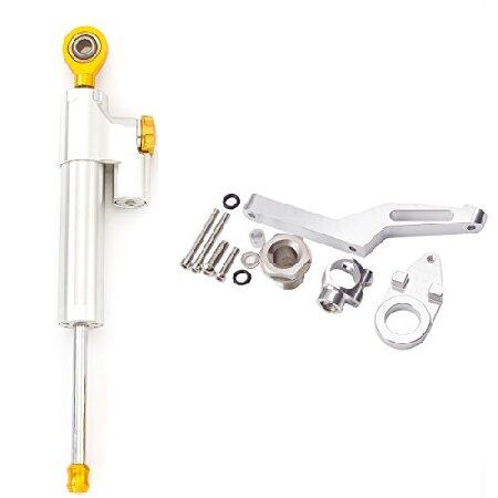 オートバイ調整可能なステアリングダンパースタビライザーバ ファーコントロールバー付きマウン ティング...