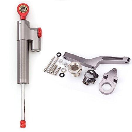 オートバイ調整可能なステアリングダンパースタビライザーバ ファーコントロールバー付きマウン ティング...