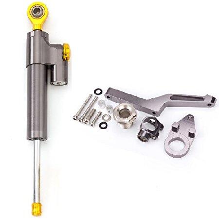 オートバイ調整可能なステアリングダンパースタビライザーバ ファーコントロールバー付きマウン ティング...