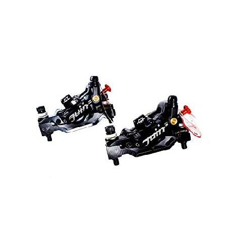 Juin Tech GT-P 4ピストンケーブル 作動式油圧自転車バイクディスクブレーキキャリパーセ...