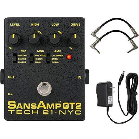 Tech 21 SansAmp GT2 Tube Amp Emulator Pedal Bundle...