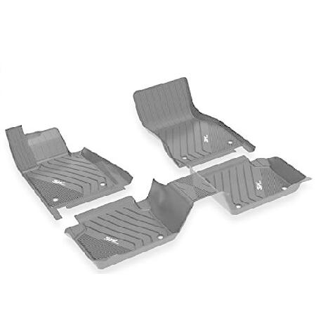 3W フロアマット BMW X5 2019-2023用 TPE 全天候型 カスタムフィット フロアラ...