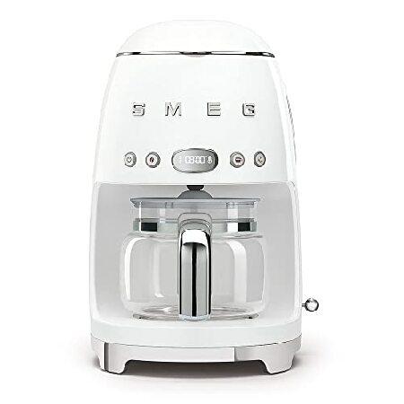 Smeg DCF02WHUK Drip Coffee Machine, Auto-Start Mod...