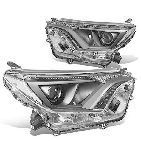 ブラックハウジング クリアコーナーシグナルランプ プロジェクターヘッドライトアセンブリ トヨタ RA...